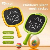 Raquette de tennis silencieuse en plastique pour l'intérieur, jouet sportif, interaction parent-enfant, éducatif, fitness en plein air