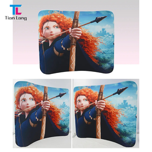 Affichage de cabine de photo de salon commercial d'impression de transfert de chaleur de TianLang avec des décors de tissu de tension de lumière de LED pour la fête - Product Image 6