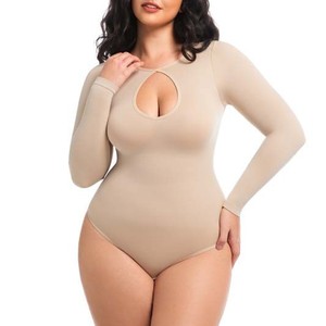 Vendita Diretta dalla Fabbrica, Nuovo Design: Body Modellante a Maniche Lunghe con Apertura sul Collo e all'Inguine, per Stringere la Vita, Shapewear per Donne - Product Image 3