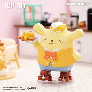 TOPTOY <span class=keywords><strong>Original</strong></span> Sann-Rio Serie Restaurante de Patinaje sobre Ruedas <span class=keywords><strong>Kuromi</strong></span> Figura de PVC Hecha a Mano de 7-10CM para Decoración de Escritorio, Caja Sorpresa, Juguete de Regalo - Product Image 3