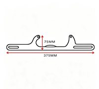 Nouveau support de câble de base d'accélérateur en aluminium CNC robuste, série 4150/4160, avec doubles ressorts de rappel en acier inoxydable, compatible avec la plupart des V8