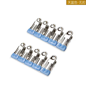 Pinza de Secado Antimarcas con Recubrimiento Plástico Galvanizado, Resistente al Viento, para <span class=keywords><strong>Ropa</strong></span>, Pinza Fija para Colgar <span class=keywords><strong>Ropa</strong></span>, Pinza Pequeña Individual para el Hogar - Product Image 6