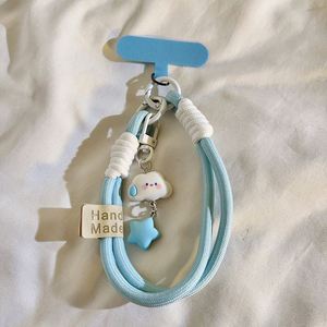 Correas de muñeca para teléfono, cuerda para teléfono móvil, cordón colorido, cuerda de nailon corta con pestaña de parche, accesorios para teléfono móvil - Product Image 3