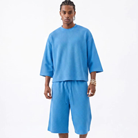 Ensemble chemise à manches longues style gaufré et pantalon à taille élastique. Streetwear pour hommes, broderie personnalisée, DTF, DTFG, impression sérigraphique.