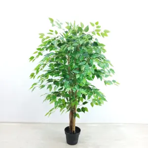 Best selling simulation decorative plastic artificial bonsai ficus