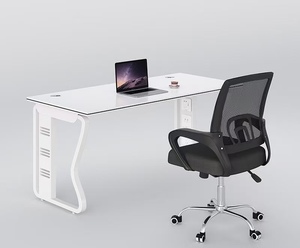 Özelleştirilebilir ekran bölümü basit <span class=keywords><strong>4</strong></span> kişilik ofis mobilyaları ile Modern tasarım yönetici ofisi masası seti - Product Image 6