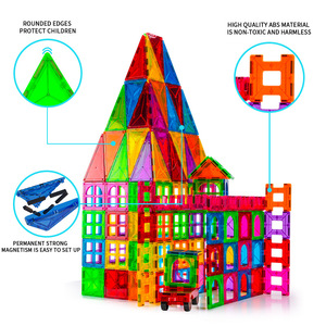 Trẻ Em Từ Gạch 100 Pcs Khối Xây Dựng Đầy Màu Sắc 120 Pcs Nam Châm Từ Khối Xây Dựng Từ Gạch Cho Bé - Product Image 4