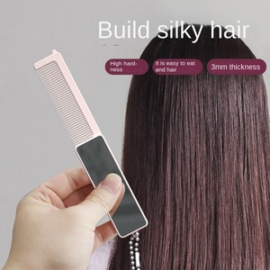 2025 Portable Folding Pocket <strong>Comb</strong> <strong>Mirror</strong> Set Silver Finish Personalized Features for Travel Makeup Beauty Cosmetics - Product Image 2