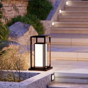 IP65 lampu taman LED luar ruangan tahan air lampu surya jalur bertenaga surya dan lampu tonggak rumput untuk jalur taman - Product Image 1