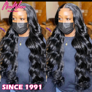 全卷曲原始发质高品质蛋卷波浪假发 13X4 网状前额 100% 人发松散波浪假发 - Product Image 4