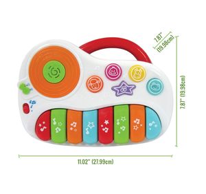 Teclado de Piano, juguete <span class=keywords><strong>Musical</strong></span> con sonido iluminado, aprendizaje educativo interactivo para niños pequeños, instrumentos electrónicos para bebés, Juguetes - Product Image 1