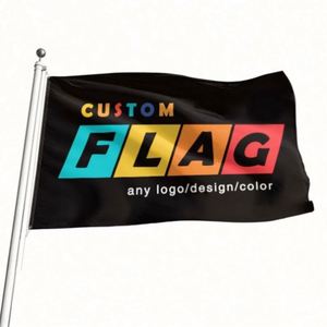 Banderas Personalizadas Coloridas de Poliéster 100D de 3x5 pies, Venta al por Mayor de Fábrica, Colores Vivos, para Uso en Interiores y Exteriores - Product Image 3