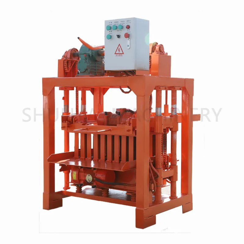Shunya Blokproductiemachine Massieve Holle QMJ4-40 Blokmachine Voor Het Maken Van Cementblokken
