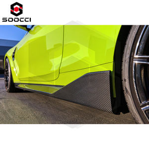 ألواح جانبية من ألياف الكربون الحقيقية بتصميم MP لسيارات BMW M3 G80 G81 وM4 G82 G83، لوحات حماية سفلية للأبواب بتصميم <span class=keywords><strong>M</strong></span> Performance، متوافقة مع المعايير الأصلية - Product Image 5