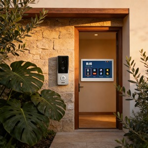<span class=keywords><strong>Sonnette</strong></span> de <span class=keywords><strong>porte</strong></span> avec caméra, résistance aux hautes températures, plug and play, vidéophone pour les centres commerciaux - Product Image 1