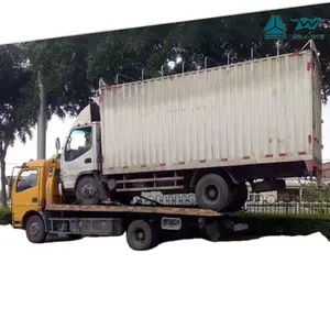 Penjualan Langsung Pabrikan Truk Derek Tempat Tidur Geser Pembawa Mobil Darurat Truk Penyelamat Jalan Pemulihan Flatbed untuk Dijual