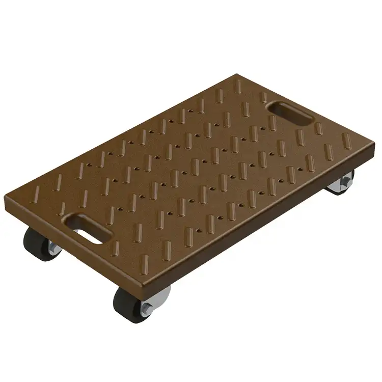140KG Plastic Hand Trolley Moving Dolly with 4 Wheels