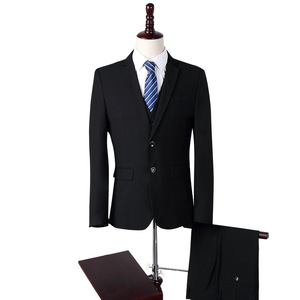 Men's Three Piece Suit Slim Fit Anti-Wrinkle Lapel Workwear For Business Casual Wear - Product Image 5