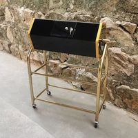 Boîte de tirage au sort à manivelle en acrylique transparente noire rouge or avec 1000 billets
