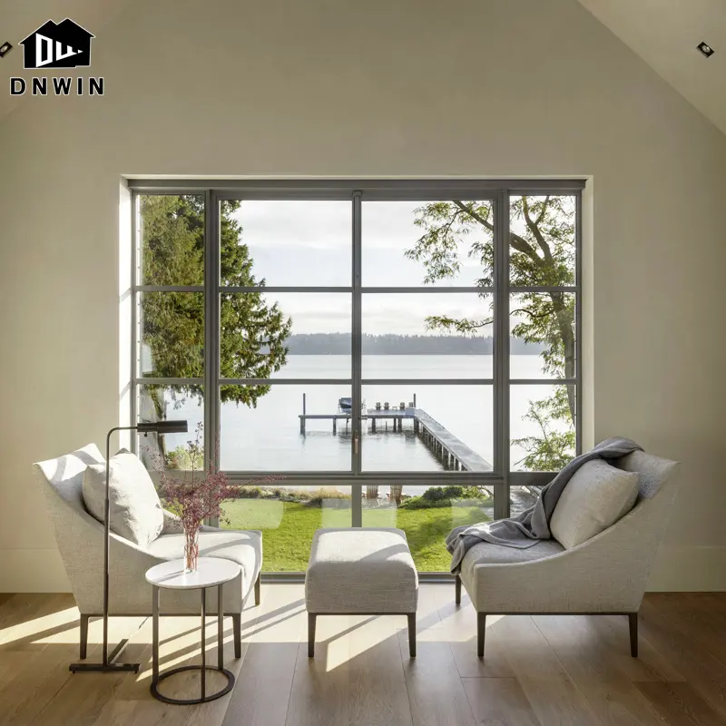 Ev için Modern stil high-end alüminyum sürgülü kanatlı pencere