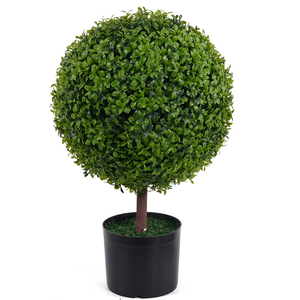 Arbres Topiaires Artificiels d'Extérieur LUYI - Cèdre Bonsaï Vert <span class=keywords><strong>en</strong></span> <span class=keywords><strong>Pot</strong></span> de 56 cm - Meilleurs Arbres Artificiels <span class=keywords><strong>en</strong></span> Boule de Chine - Haies de Buis - Product Image 1