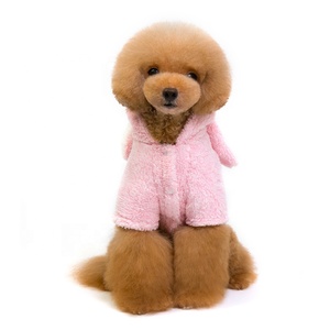 Traje De Coelho De Estimação Com Capuz Gato Quente Aconchegante Bonito Camisola Coral Do Velo - Product Image 5