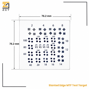 Cible de test <span class=keywords><strong>SFR</strong></span> à bords inclinés pour la mesure de la netteté d'image des modules caméra (MTF) et l'évaluation de la résolution des objectifs - Product Image 1