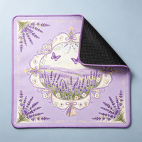 Tapis de Mahjong Brun avec Impression Flèches et Cibles, Antidérapant, Style Vintage Américain, pour 4 Joueurs