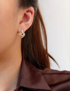 Pendientes de Corazón de Diamantes Naturales de Oro Sólido de 18K Xinfly, Calidad de Herencia AU750, Regalo Directo del Fabricante - Product Image 4