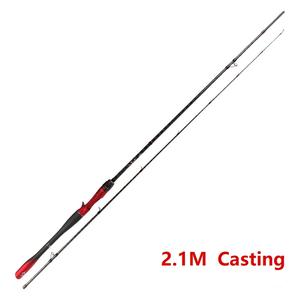 2.1m 2.4m canna da pesca leggera in fibra di carbonio Long Shot Fuji Gaides <span class=keywords><strong>M</strong></span> Spinning Casting Fishing Bass Perch Carp Rod - Product Image 2