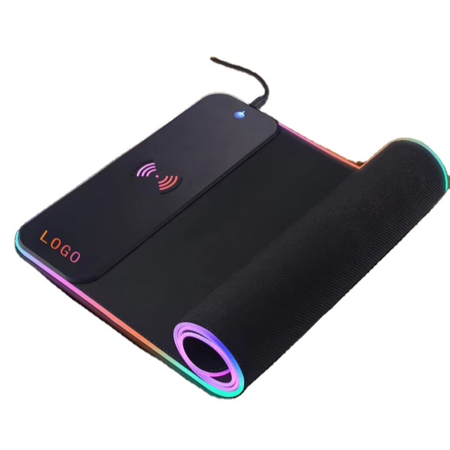 Factory OEM Waterproof 300*250*3mm Mouse Pad Keyboard Pad RGB Computer Mousepad LED USB Charging Large Mouse
