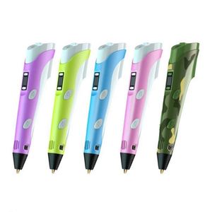 Factory Cheap Price Semi-Automatic 3D Printing Pens 3 Color <b>PLA</b> Filament Multi-Functional Sports Banner Pen Gifts for Plastic - Product Image 1