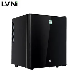 LVNI 2017 नवीनतम 42L lockable शांत मुक्त खड़े कॉम्पैक्ट एकल प्रतिवर्ती दरवाजा होटल के कमरे मिनी फ्रिज रेफ्रिजरेटर