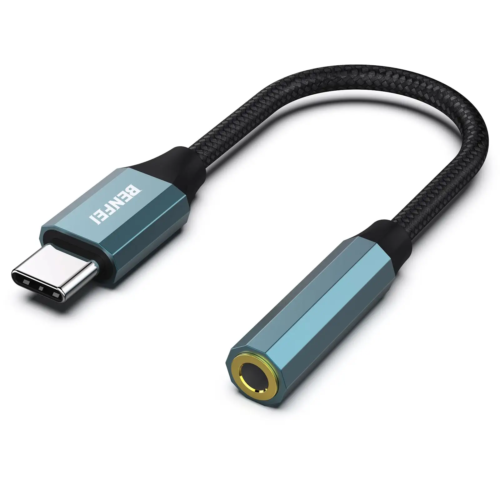 BENFEI USB Type-C на 3,5 мм разъем для наушников адаптер, USB C на Aux аудио кабель-ключ, совместимый с iPhone 15 Pro/Max