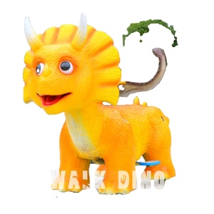 Trottinette Dinosaure Électrique Animatronique Mécanique pour Centre Commercial, Salle de Jeux, Usage Domestique et Public, Construction Métallique - Product Image 1