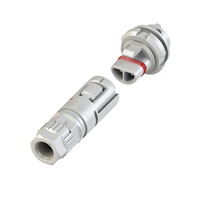 Conector Eléctrico Impermeable IP68 de 2 Pines Macho EC100-1102-101 para Iluminación LED de Calles