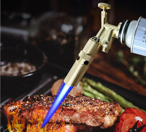 Encendedor de mano de Metal para acampar, encendedor de fuego para barbacoa, Mini soplete de <span class=keywords><strong>butano</strong></span>, llama ajustable, soplete de <span class=keywords><strong>butano</strong></span> - Product Image 5