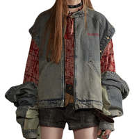 Vestes en jean de haute qualité, nouveaux modèles, brodées, avec manches à fermeture éclair amovibles, pour la vente en gros