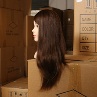 Cosmétologie Blonde Couleur 100% Vrais Cheveux Humains Mannequin Tête De Formation pour Coiffeurs