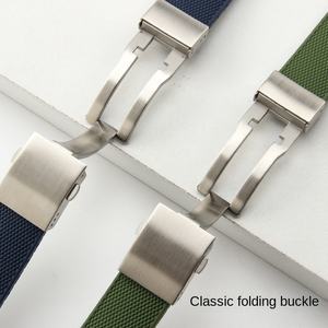 Correas de reloj deportivo aptas para relojes <span class=keywords><strong>Longines</strong></span> con hebilla especial 21mm extremo curvo buceo TPU correas de reloj de goma - Product Image 5