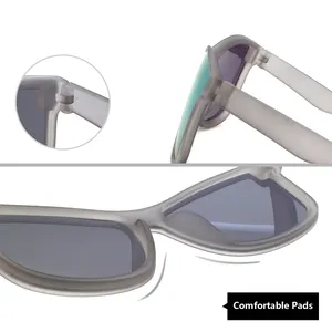 2022 النساء مربع نمط الحياة مخصص شعار الاستقطاب النظارات الشمسية نظارات شمسية للبيع بالجملة الصانع أوامر الصغيرة