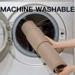 Alfombra de baño Sally rectangular de fibra de poliéster absorbente, antideslizante, de secado rápido, diseño minimalista para el suelo del baño - Product Image 2