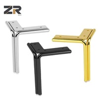 ZERUN moderne or Chrome noir industriel métal lit armoire et canapé pieds robuste pour la maison bureau utilisation directe usine vente