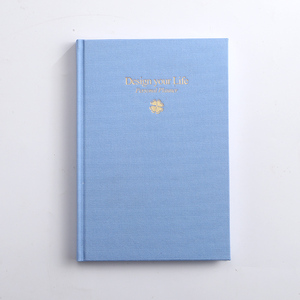 Hardcover A5 Linen Fabric Pink Financial <strong>Help</strong> Goal Happy Journals Gold Logo Edges Planner Personalized Cloth <strong>Diaries</strong> 160GSM - Product Image 5