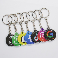 Llavero NFC programable con logotipo personalizado, llavero inteligente NFC de epoxi para Instagram, etiqueta NFC para regalo corporativo