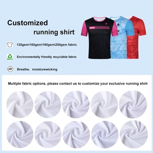 100% <span class=keywords><strong>Polyester</strong></span> thể thao hiệu suất tập luyện trọng lượng nhẹ chất lượng cao thăng hoa tùy chỉnh người đàn ông chạy Áo sơ mi - Product Image 6