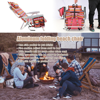 Chaise pliable en plastique Oxford ultralégère, haute qualité, pour l'extérieur ou le Camping
