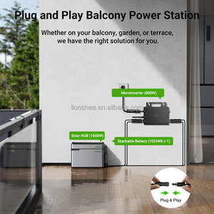 Sistema de Energía <span class=keywords><strong>Solar</strong></span> <span class=keywords><strong>para</strong></span> Balcón Lionshee de 1kwh, Conjunto Completo con <span class=keywords><strong>Microinversor</strong></span>, Batería de Litio, Hub y <span class=keywords><strong>Panel</strong></span> <span class=keywords><strong>Solar</strong></span> - Product Image 3