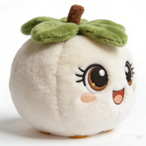 Peluche de mangostán personalizado, juguete de peluche de fruta tropical blanca, muñeco de mangostán, almohada de peluche de fruta exótica, fruta de dibujos animados - Product Image 2