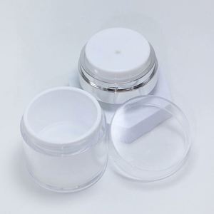 Pot à pompe sans air 15/30/50g, flacon vide en acrylique pour crème, rechargeable, avec bouchon à vis, pour crème contour des yeux, facile à transporter, maquillage de voyage - Product Image 5